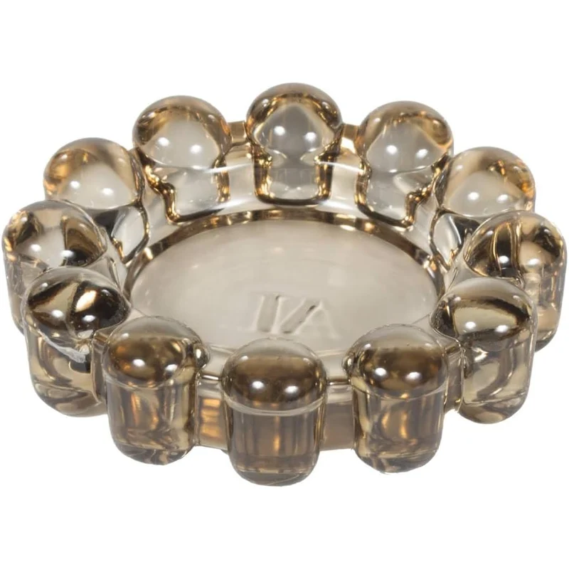 Alice Lane Smoky Glass Bubble Candle Dish