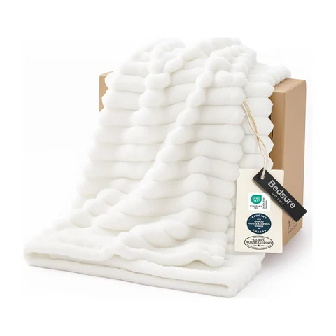 Bedsure GentleSoft Fleece Throw Blanket