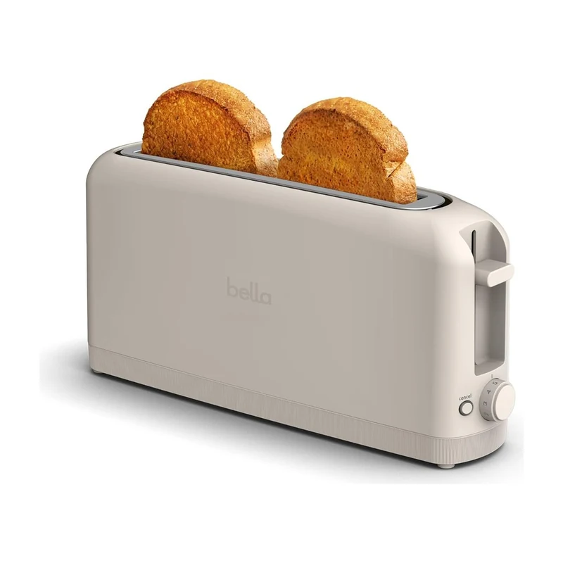 bella Fits-Anywhere 2-Slice Slim Toaster (Oatmilk), product photo