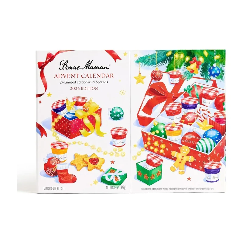 Bonne Maman Advent Calendar 2026: 24 mini jars to count down to christmas.