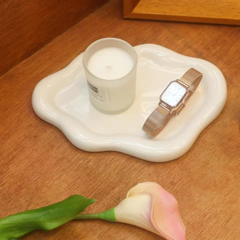 CCINPPY Ceramic Cloud Jewelry Tray