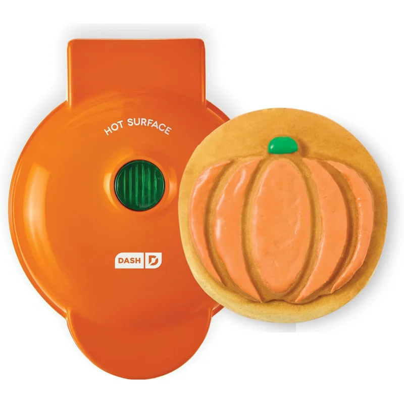 Dash Pumpkin Mini Waffle Maker