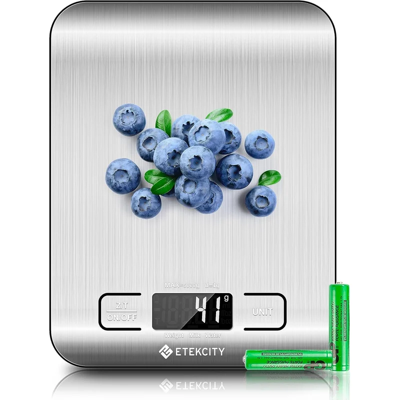 Etekcity Digital Kitchen Scale: grams or ounces, up to 11 lb. the baking upgrade.