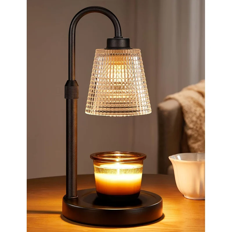 Innqoo Candle Warmer Lamp with Timer: all the candle glow, no flame. dimmable, with a timer.