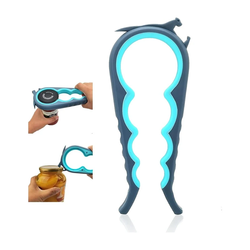 Otstar 6-in-1 Jar & Bottle Opener: 6-in-1 opener for stubborn lids and bottles.