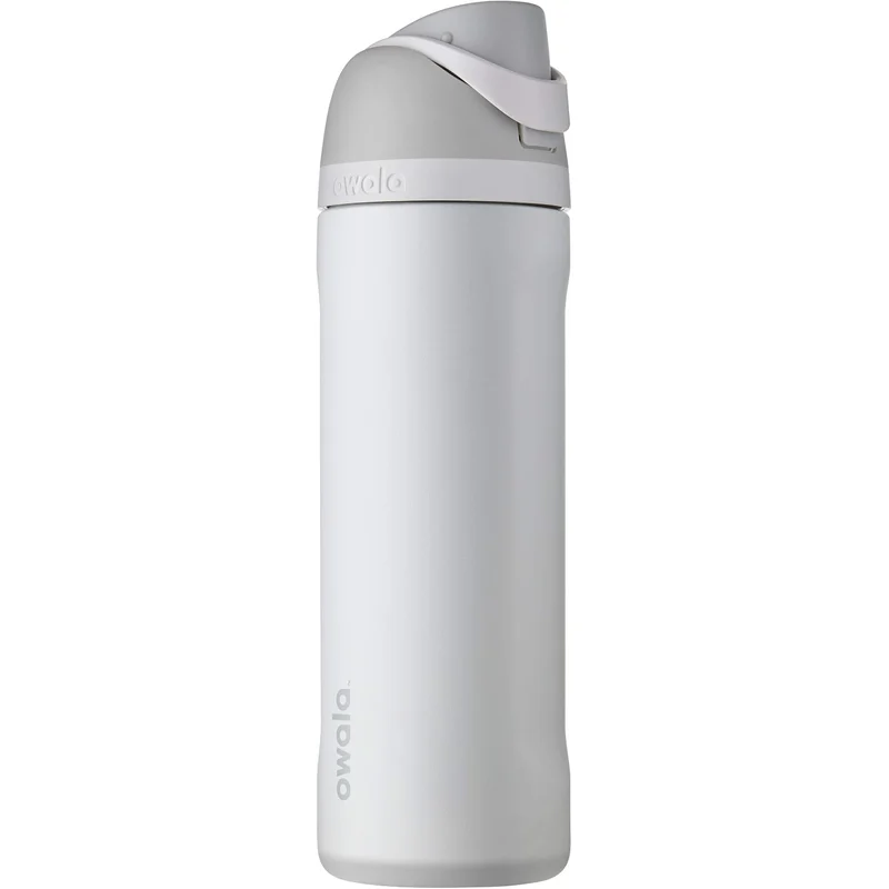 Owala FreeSip Insulated Water Bottle: sip through the straw or tip back and swig. in shy marshmallow.