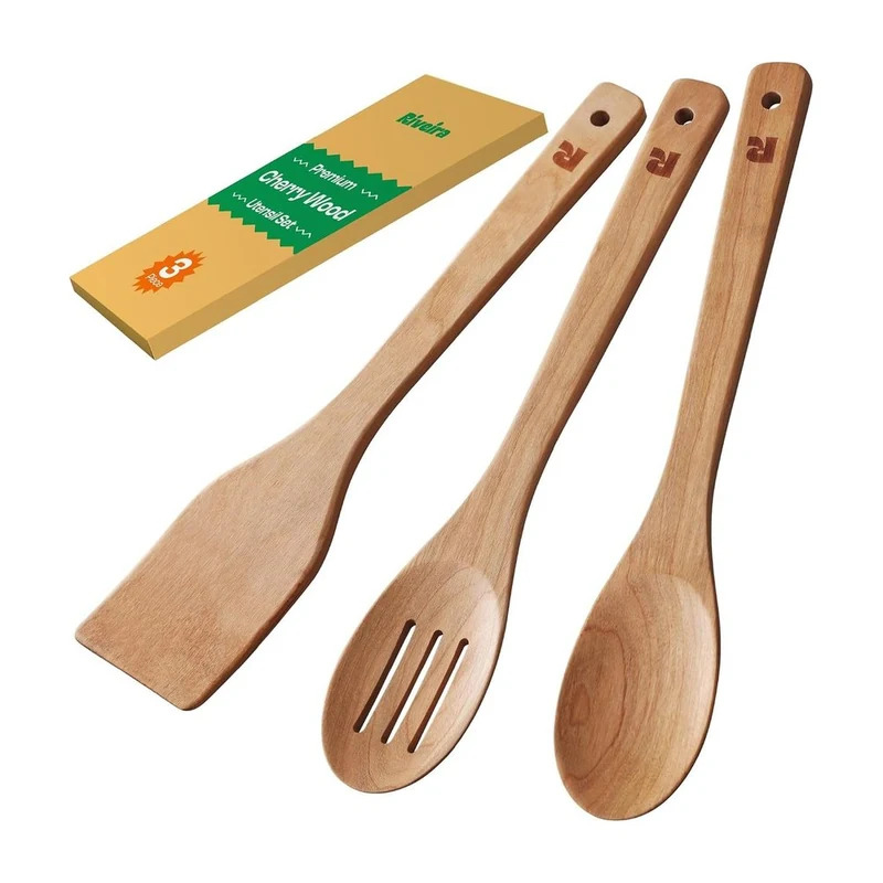 Riveira Dark Bamboo Cooking Spoons (6-Piece), product photo