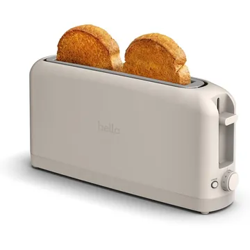 bella Fits-Anywhere 2-Slice Slim Toaster (Oatmilk) product photo