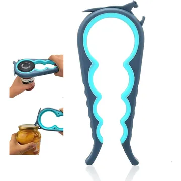 Otstar 6-in-1 Jar & Bottle Opener (Blue and Grey) product photo